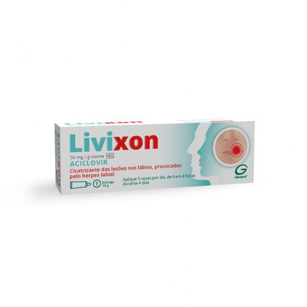 Aciclovir Generis MG 50 mg/g-10 g x 1 Creme Bisnaga