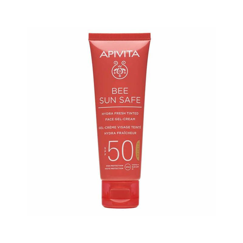 Apivita Bee Sun Safe Gel-Creme Hidra Refrescante SPF50 Com Cor 50ml