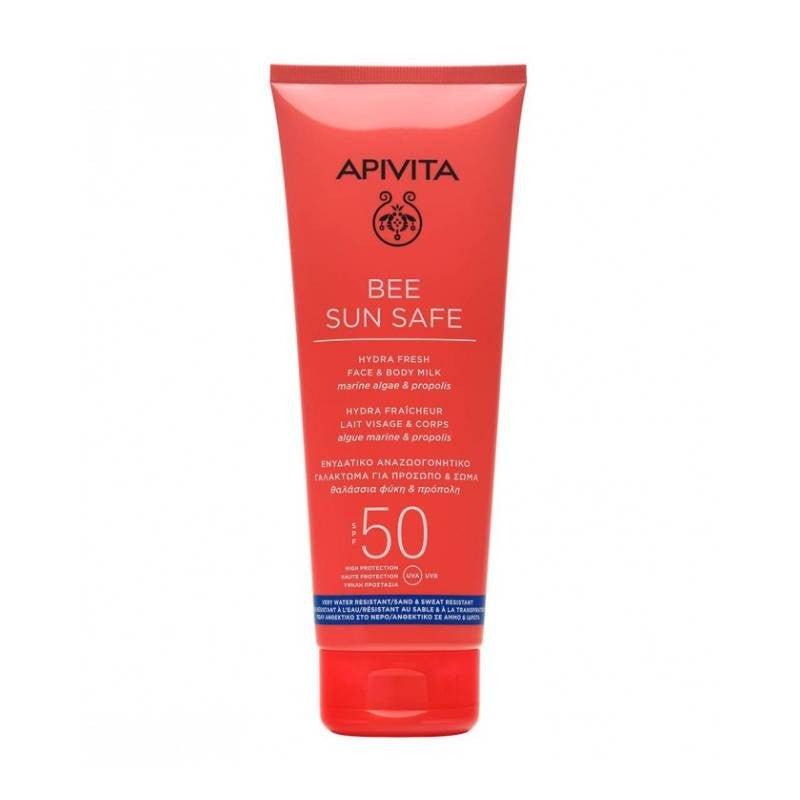 Apivita Bee Sun Safe Leite Hidra Refrescante Rosto & Corpo SPF50 200ml