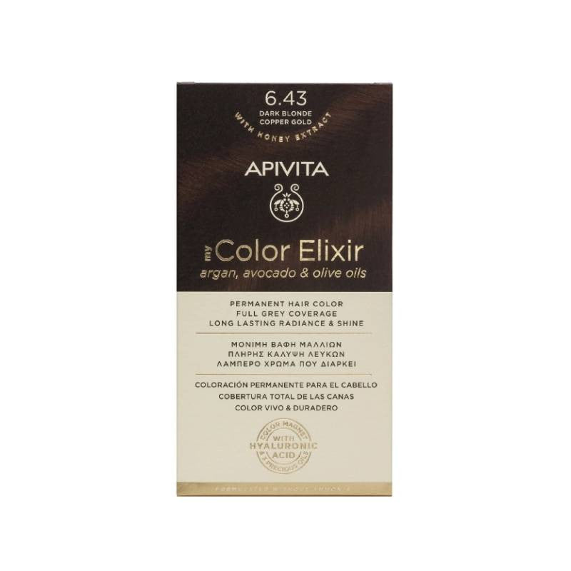 Apivita My Color Elixir Cor 6.43 Loiro Escuro Cobre