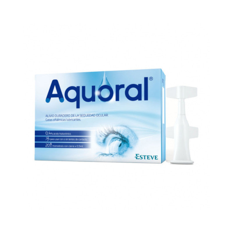Aquoral Gotas Oftálmicas Monodoses x20