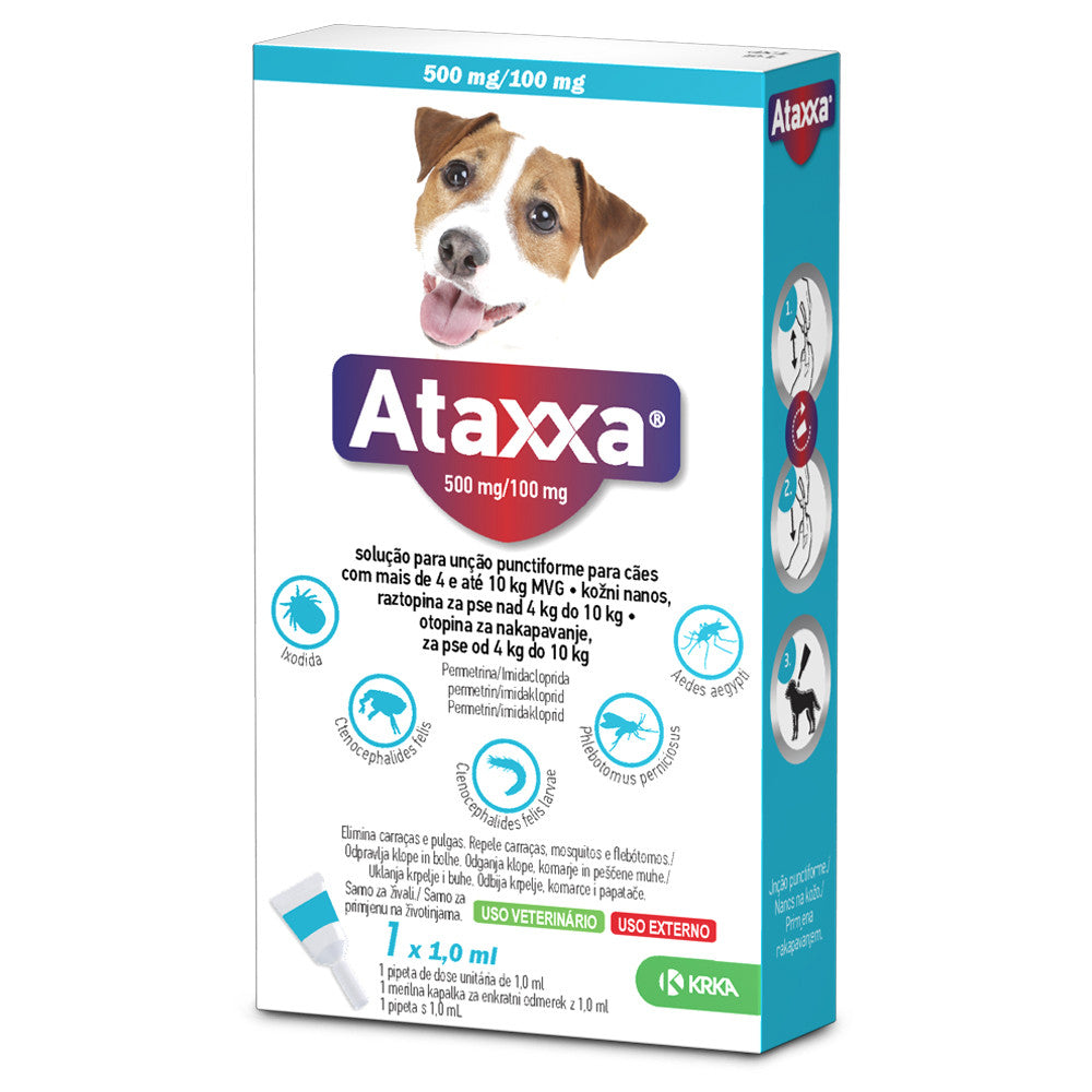 ATAXXA SOL PIP 500/100MG CAO 4-10KG