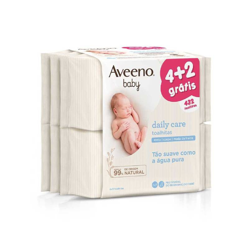 Aveeno Baby Toalhitas Limpeza 6x72