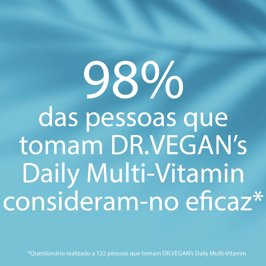 DR.VEGAN Daily Multi-Vitamin  | Energia, Cabelo, Pele, Unhas, Desempenho Mental, Saúde Imunológica | 60 cápsulas veganas | Dois por dia - 30 dias de uso