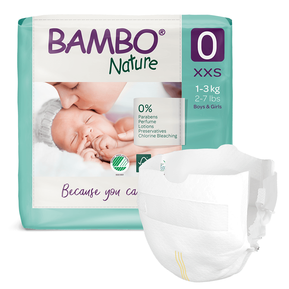 Bambo Nature 0 XXS Fraldas 1-3 Kg X24