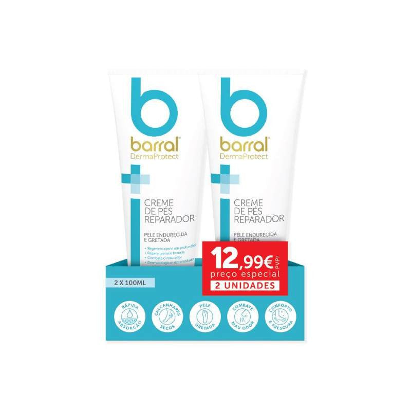 Barral DermaProtect Creme de Pés Reparador Duo Preço Especial