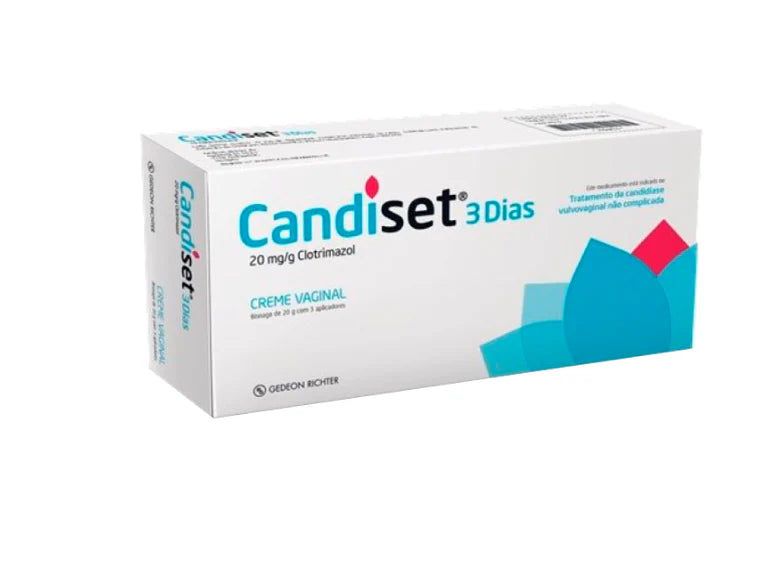 Candiset 3 Dias 20mg/g Bisnaga Creme Vaginal 20g