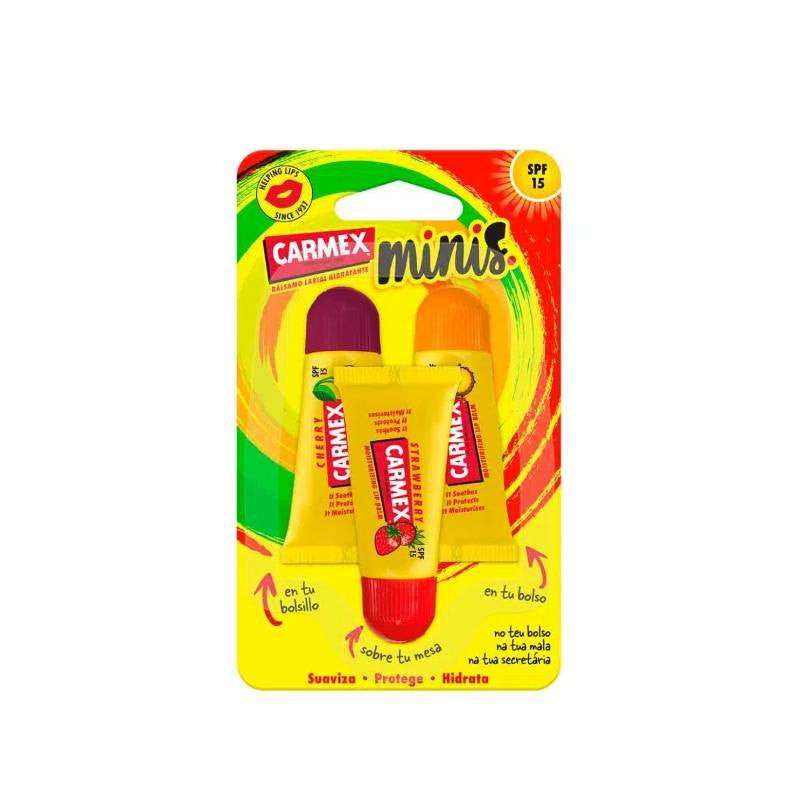 Carmex Minis Tubo Hidratante Labial SP15 3x5g