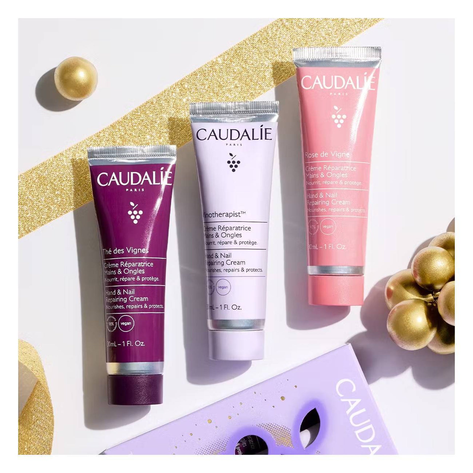 Caudalie Trio Creme de Mãos e Unhas Coffret