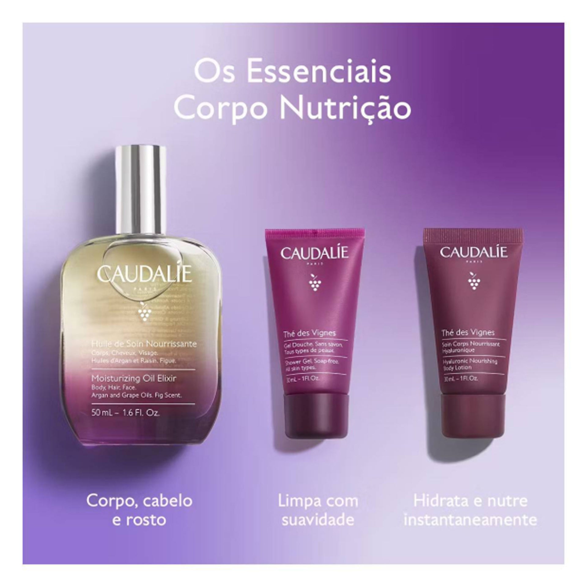 Caudalie Coffret Óleo de Cuidado Nutritivo Figo (Smooth Glow Set)