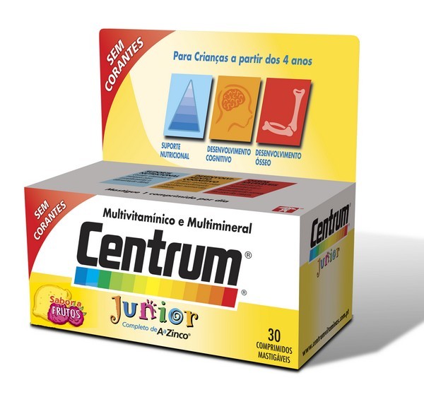 Centrum Junior Comprimidos Mastigáveis Novo Sab X 30