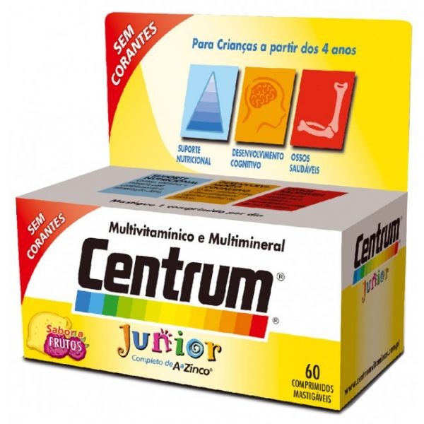 Centrum Junior Comprimidos Mastigáveis Novo Sab X 60