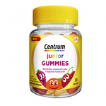 Gomas infantis com sabor a cereja, laranja e morango/framboesa, ricas em vitaminas e minerais
