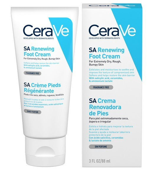 Cerave Sa Creme Renovador De Pés 88mL