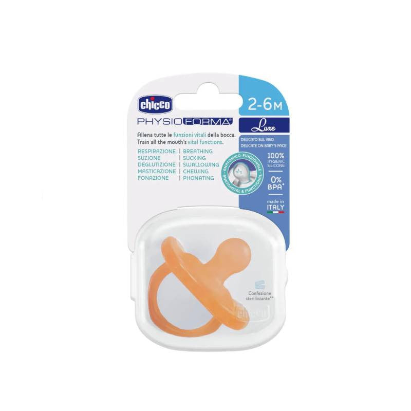 Chicco Chupeta PhysioForma Luxe Silicone Laranja 2-6M