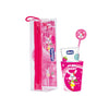 Chicco Conjunto de Higiene Oral Rosa +3A