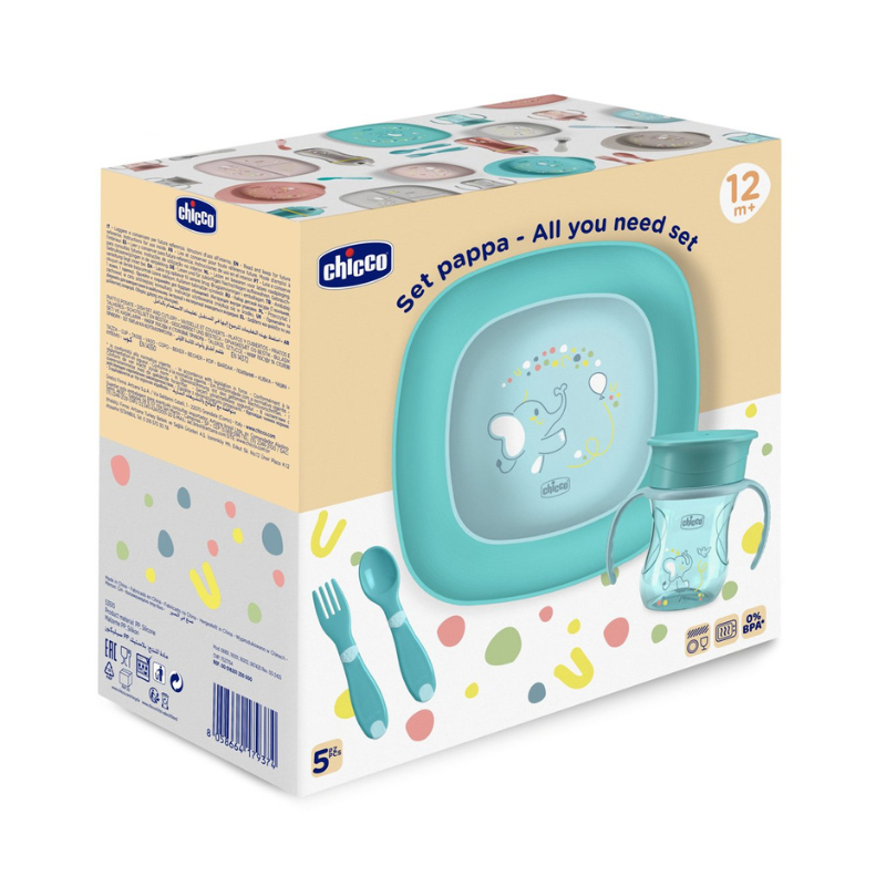 Chicco Conjunto Papa 5 Peças Azul 12M+