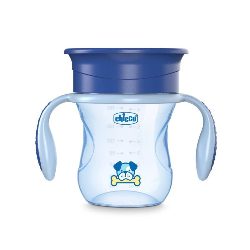 Chicco Copo de Refeição 360º Azul +12M 180ml