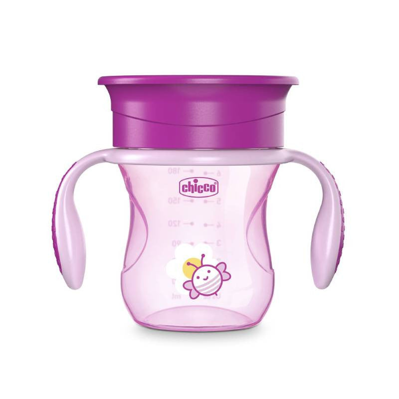 Chicco Copo de Refeição 360º Rosa +12M 180ml