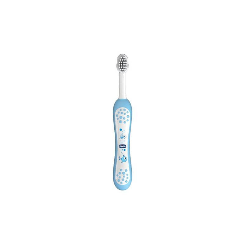 Chicco Escova Primeiros Dentes Azul +6M