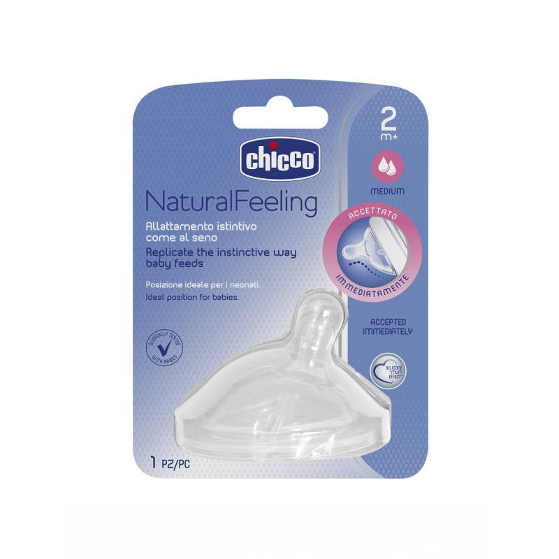 Chicco NaturalFeeling Tetina Fluxo Médio +2M