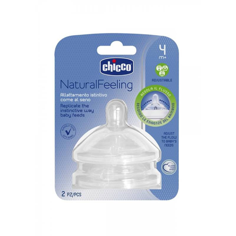 Chicco NaturalFeeling Tetinas Fluxo Regular 4M+