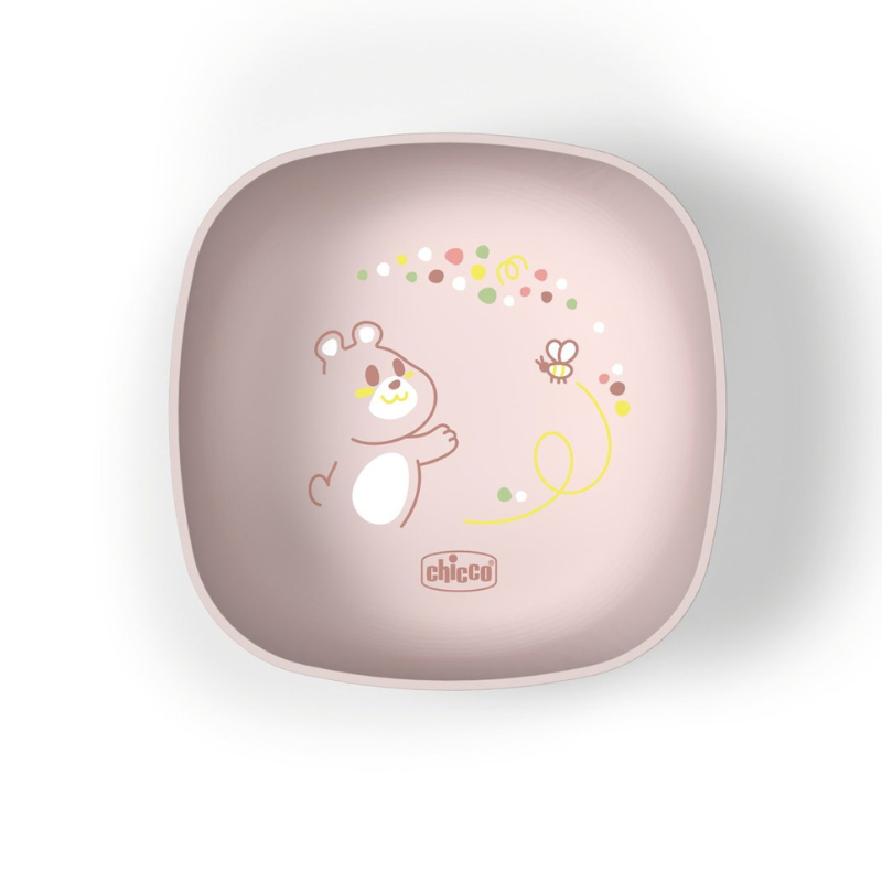 Chicco Tigela Tampa Rosa 6M+