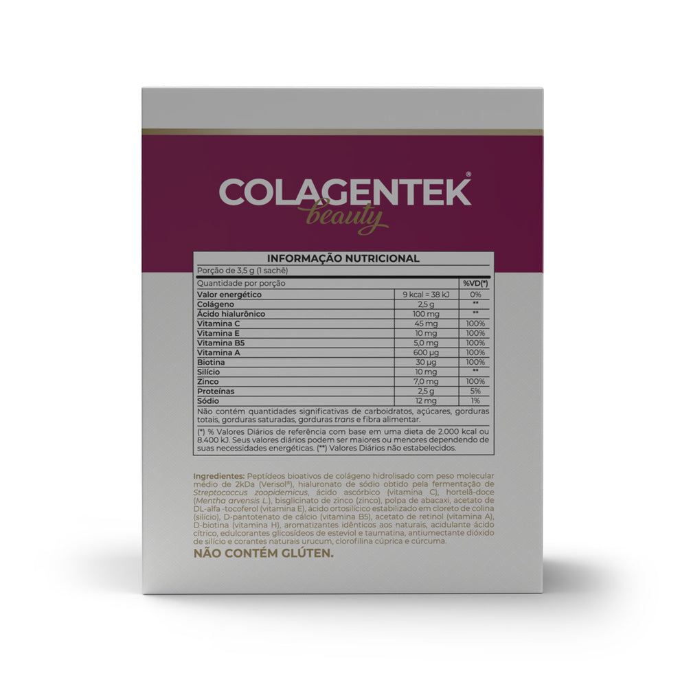 Vitafor, Colagentek® Beauty Piña y Menta, 30 Sobres