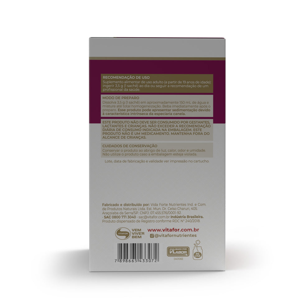 Vitafor, Colagentek® Beauty Manzana y Canela, 30 Sobres