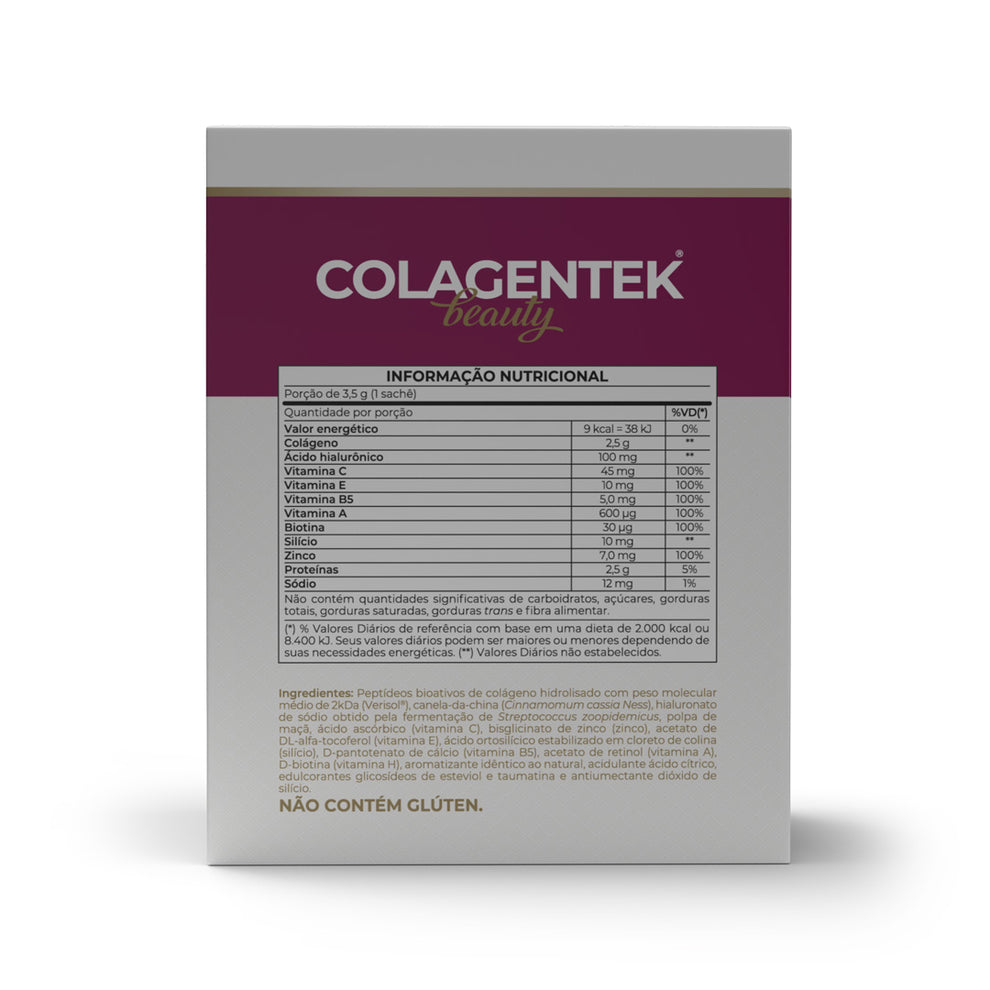 Vitafor, Colagentek® Beauty Manzana y Canela, 30 Sobres
