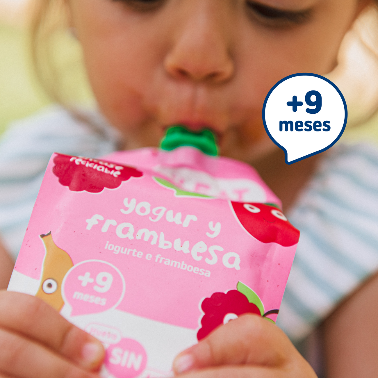 Smileat - Pouch de Iogurte & Framboesa +9m 100g