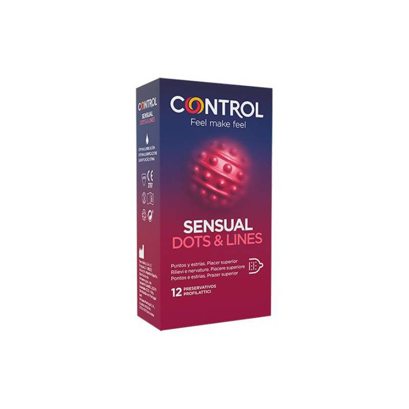 Control Sensual Dots & Lines Preservativos x12