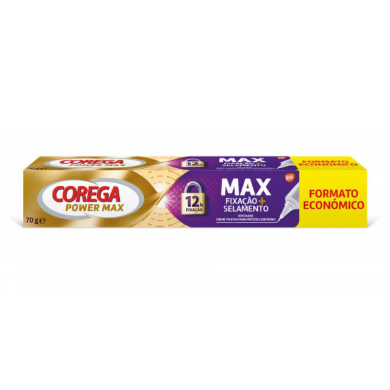 Corega Power Max Fixação + Selamento Creme 70g