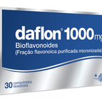 Embalagem de Daflon 1000 mg 30 comprimidos – tratamento para circulação venosa e hemorroidas