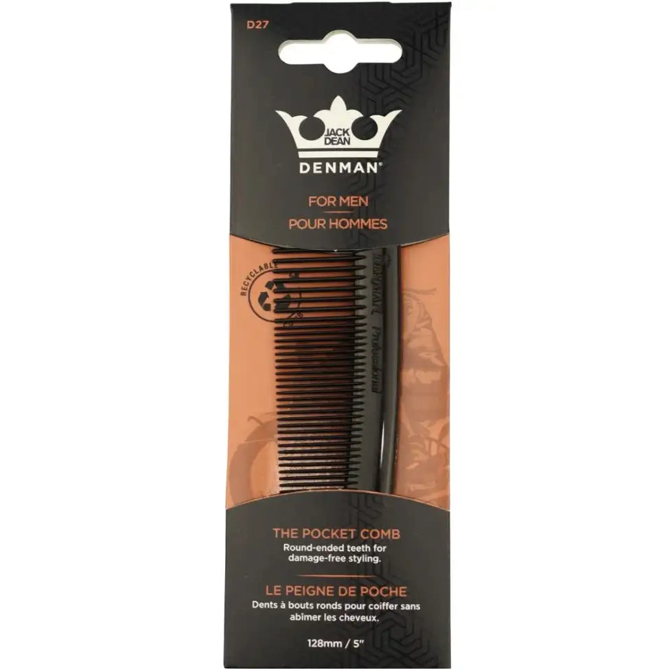 DENMAN D27 – Pente de Cabelo Homem Pocket
