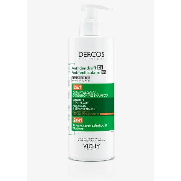 DERCOS ANTICASPA CHAMPO 2EM1 400ML