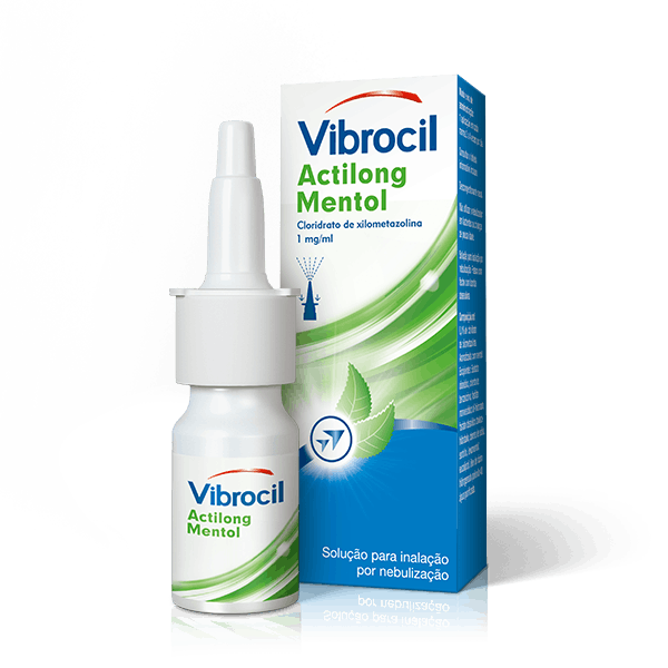 Vibrocil Actilong Mentol Spray Nasal 1mg/mL – descongestionante nasal com efeito refrescante
