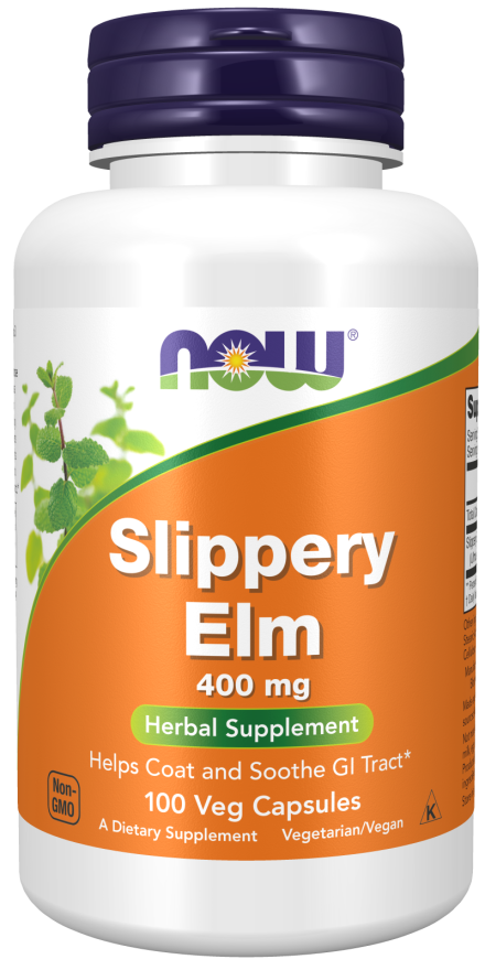 Now Slippery Elm 400 mg – 100 Cápsulas