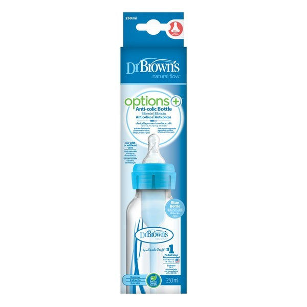 Dr. Browns Options Biberão Estr Tetina Silicone 250mL Azul 167128.8