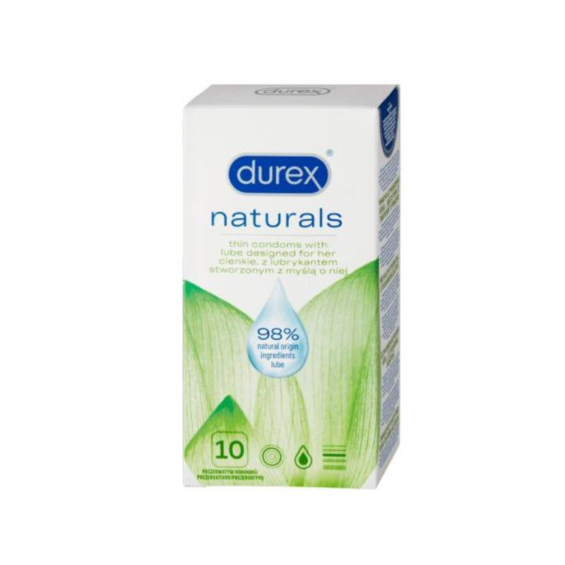 Durex Naturals Preservativos x10