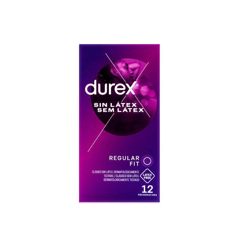Durex Sem Látex Regular Fit Preservativos x12