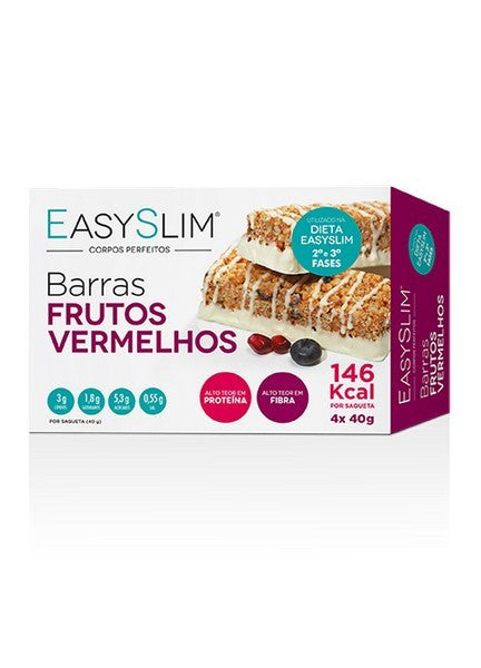 Easyslim Barras Frut Verm 40 Gx 4
