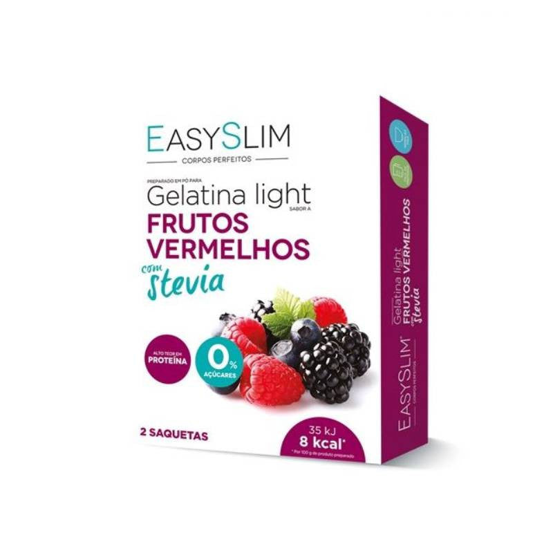 EasySlim Gelatina Light Frutos Vermelhos Com Stevia x2