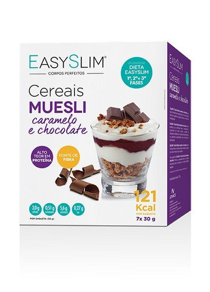 Easyslim Muesli Car/Choc Cereais 30G X 7