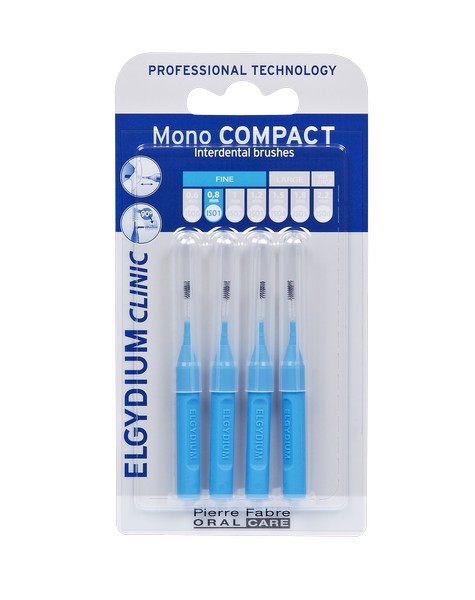 Elgydium Clinic Escovilhão Compact Mono Azul Pack 4x