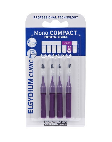 Elgydium Clinic Escovilhão Compact Mono Roxo Pack 4x