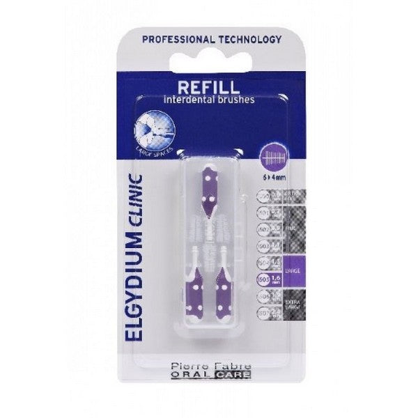 Elgydium Clinic Escovilhão Recarga Violeta Pack 3x