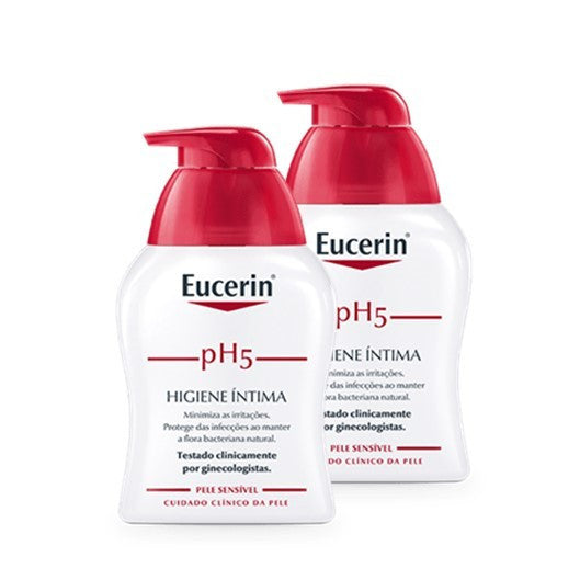 Eucerin Intim Prot Duo Gel Higiene Íntim P/Sensível 2X250mL Desce 50% Na 2ª Emb