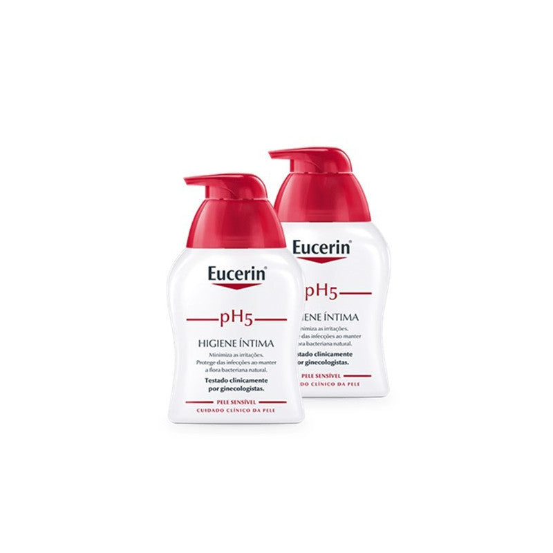 Eucerin Intim Prot Duo Gel Higiene Íntim P/Sensível 2X250mL Desce 50% Na 2ª Emb