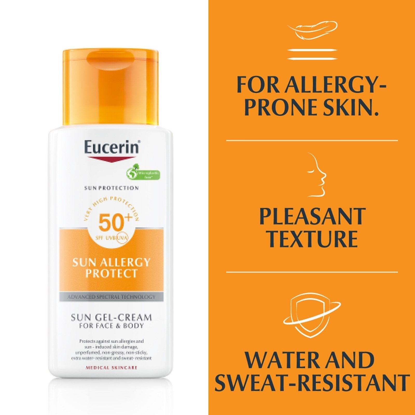 Eucerin Sun Allergy Protect Gel-Creme FPS50+ 150 ml (5,07 fl oz)